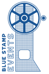 Blue Stamp Events Logo